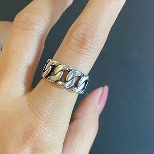 S925 Silver irregular open ring